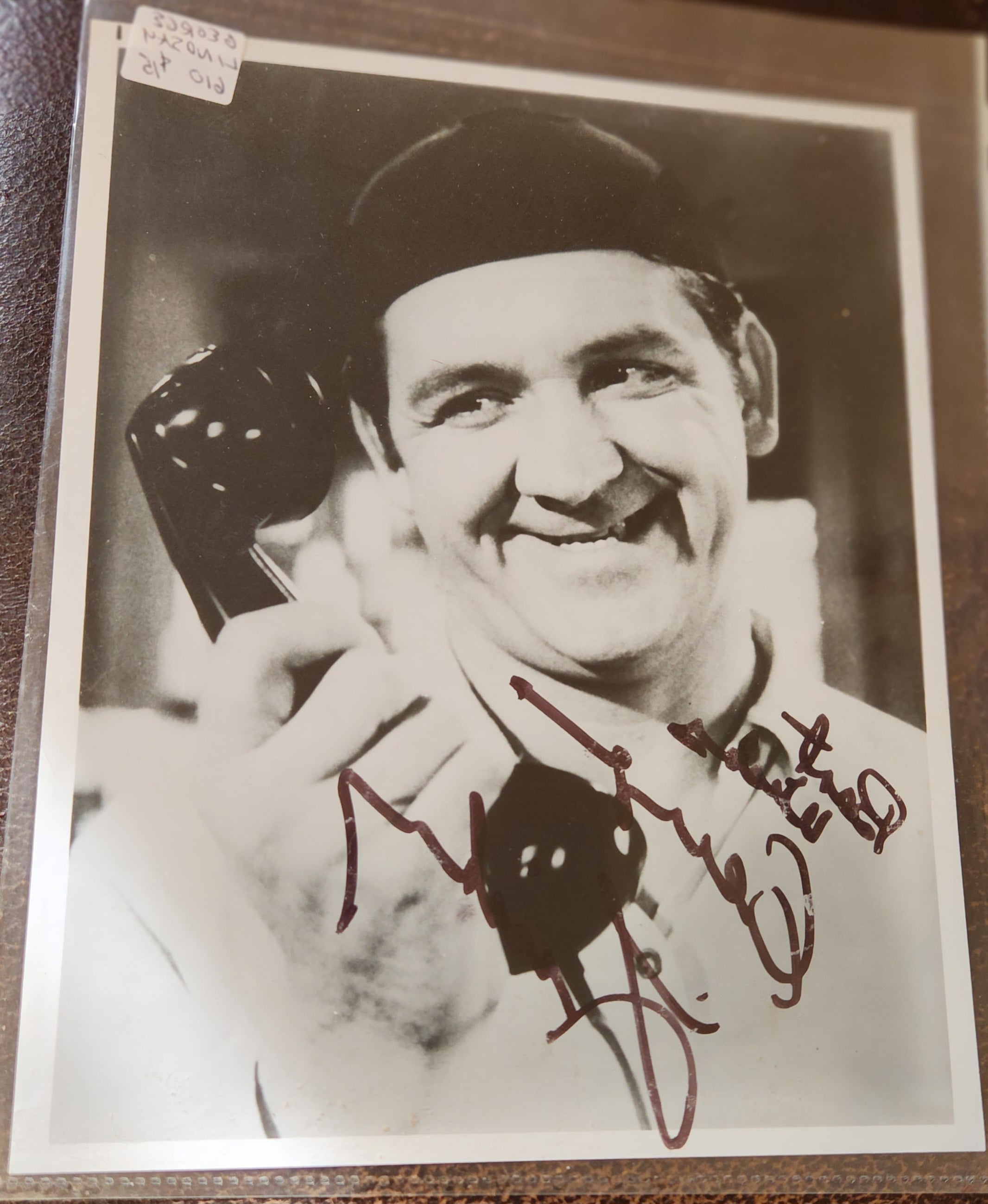 ANDY GRIFFITH SHOW STAR GEORGE LINDSAY HAND SIGNED 8X10 GOOBER PYLE PHOTO D.2012