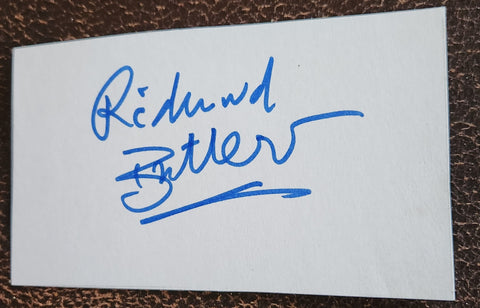 PYSCHADELIC FURS LEAD SINGER RICHARD BUTLER HAND SIGNED CARD