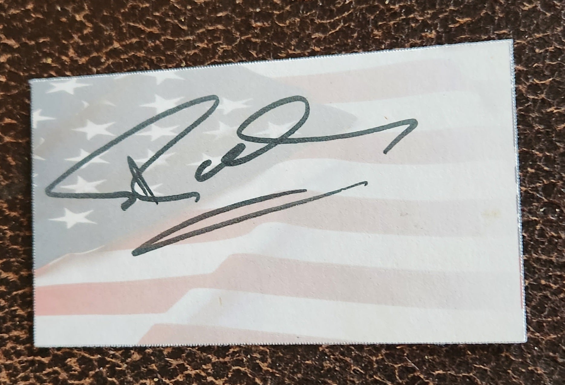 THE CARS SINGER GUITARIST RIC OCASEK HAND SIGNED SMALL CARD D.2019