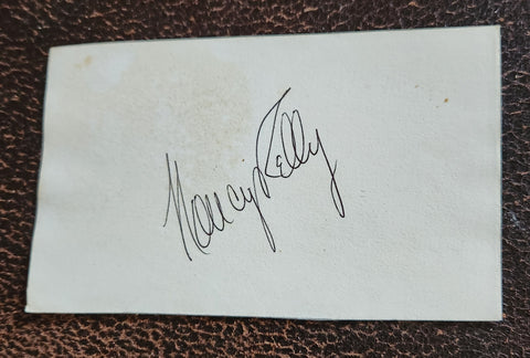 THE BAD SEED ACTRESS NANCY KELLY HAND SIGNED CARD D.1995