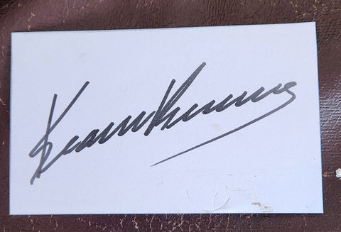 JOHN WICK STAR KEANNU REAVES HAND SIGNED CARD