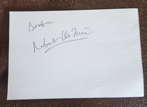 GREAT ACTOR ROBERT DE NIRO HAND SIGNED CARD RAGING BULL