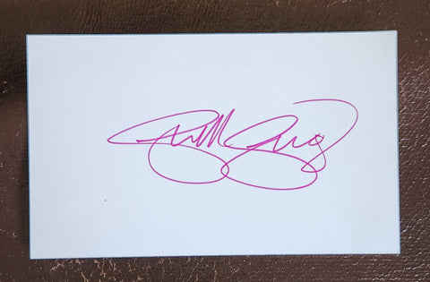 SWEDISH ACTOR STELLAN SKARSGARD HAND SIGNED CARD MAMMA MIA!