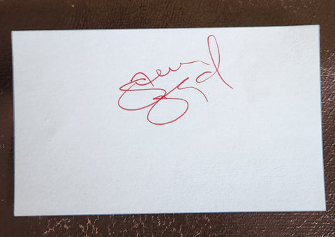 ACTOR STEVEN SEAGAL HAND SIGNED CARD UNDER SEIGE