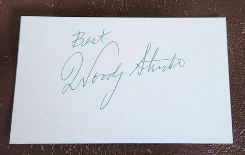 GREAT ATHLETE ACTOR WO40ODY STRODE HAND SIGNED CARD D.1994