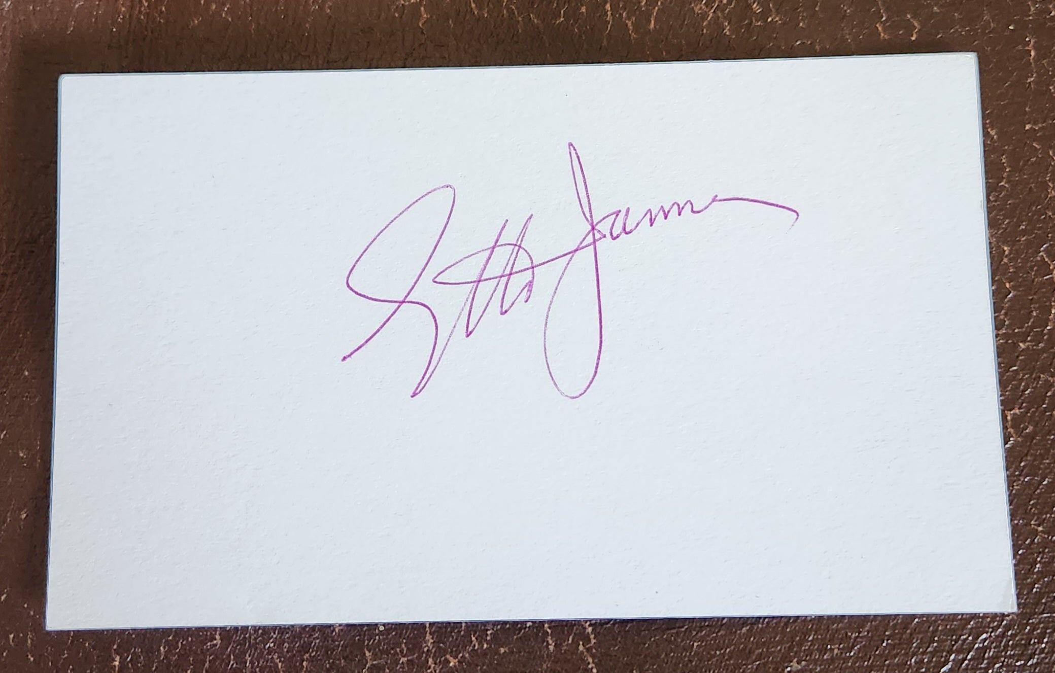 SOUL BLUES GREAT ETTA JAMES HAND SIGNED CARD D.2012