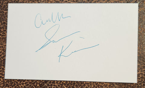 COMEDY GREAT SAM KINISON HAND SIGNED CARD D.1992