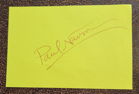 LEGENDARY ACTOR PAUL NEWMAN HAND SIGNED PAGE D.2008